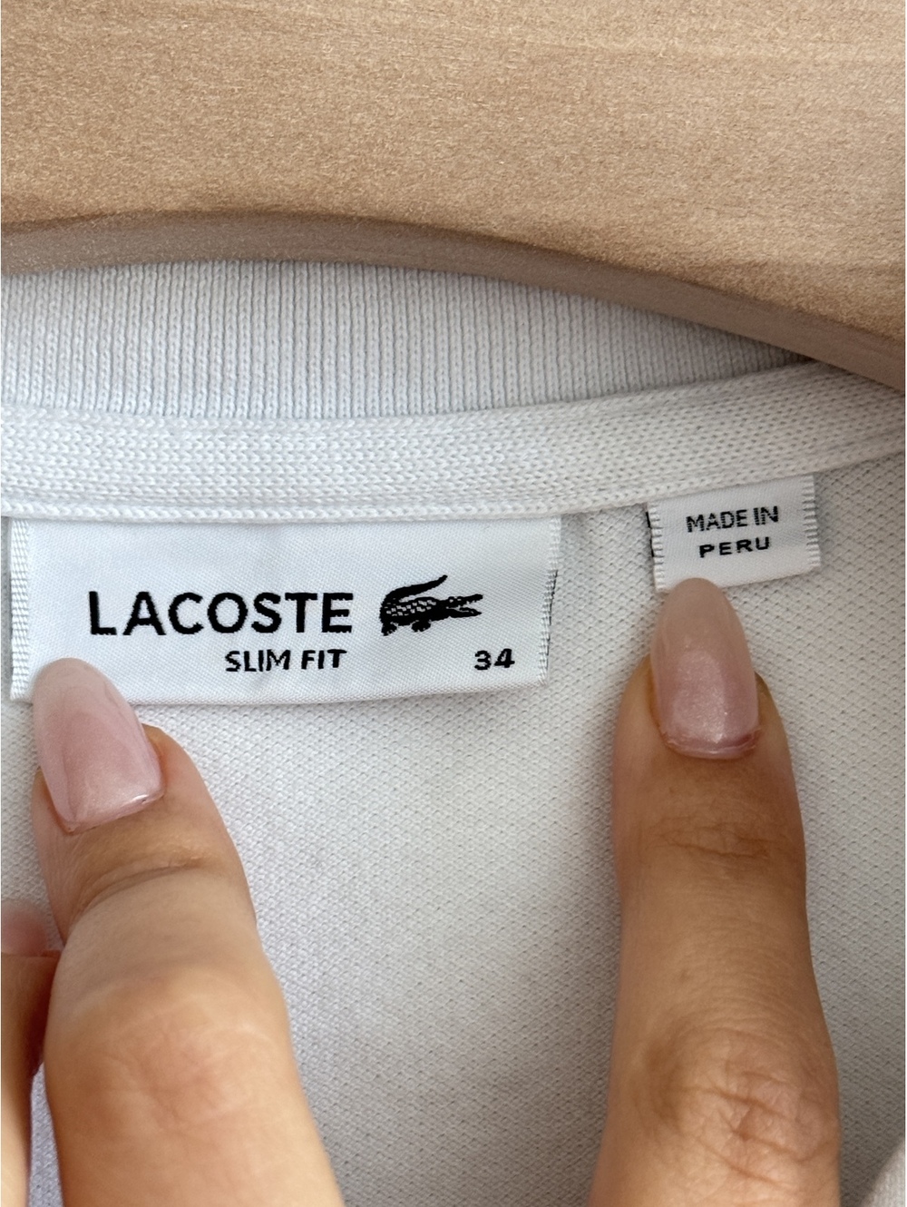 Women's L.12.D Slim Fit Stretch Mini Piqué Polo Size 34 - Picture 5 of 9